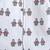 White multicolor hand screen printed reversible jacket set of 1