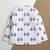 White multicolor hand screen printed reversible jacket set of 1