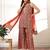 Yufta cotton rust kurta sharara set