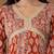 Yufta cotton rust anarkali ethnic motifs kurta dupatta set
