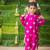 Pink multicolor  hand screen printed boys  ethnic wear- set of 2