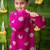 Pink multicolor  hand screen printed boys  ethnic wear- set of 2