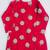 Red multicolor hand screen printed girls ethnic wear- set of 2