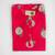 Red multicolor hand screen printed girls ethnic wear- set of 2