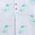 white multicolor hand screen printed unisex sleepwear set- set of 2