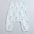 white multicolor hand screen printed unisex sleepwear set- set of 2