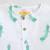 white green hand screen printed unisex sleepwear set- set of 2