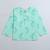 green multicolor hand screen printed unisex sleepwear set- set of 2