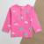 pink multicolor hand screen printed unisex sleepwear set- set of 2