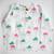white multicolor hand screen printed unisex sleepwear set- set of 2
