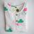 white multicolor hand screen printed unisex sleepwear set- set of 2