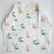 white multicolor hand screen printed unisex sleepwear set- set of 2