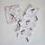 white multicolor hand screen printed unisex sleepwear set- set of 2