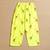green multicolor hand screen printed unisex sleepwear set- set of 2