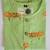 green orange hand screen printed unisex sleepwear set- set of 2