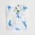 white blue hand screen printed unisex sleepwear set- set of 2
