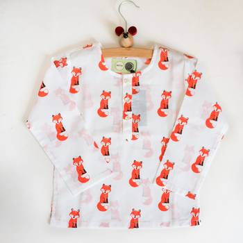white orangehand screen printed unisex sleepwear set- set of 3 2