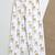 white yellow hand screen printed unisex sleepwear set- set of 2