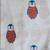 white multicolor hand screen printed unisex sleepwear set- set of 2