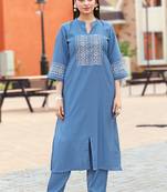 Women Viscos Rayon Kurta With Trouser 