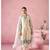 Ivory Kurta Set with Blue Floral Embroidery & Dupatta     Elegant Ethnic Wear for Women