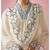 Ivory Kurta Set with Blue Floral Embroidery & Dupatta     Elegant Ethnic Wear for Women