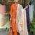 Rust Orange Floral Kurta Set with Printed Dupatta     Elegant Ethnic Wear for Women