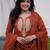Premium ethnic wear for women featuring a graceful Rust kurta set