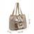 folklore edit beige cotton chevron embellished hobo bag