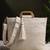 earth edit natural cotton chevron woven handheld bag