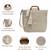 earth edit natural cotton chevron woven handheld bag