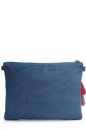thread bloom off white canvas floral embroidered sling bag