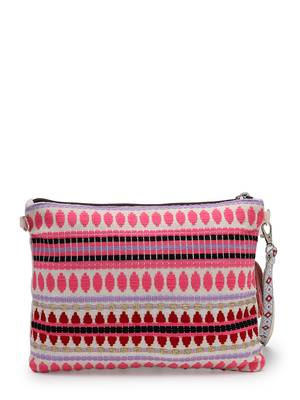 thread bloom natural cotton floral embroidered sling bag 6