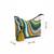 wave stitch blue canvas abstract beaded sling bag