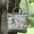 petal posh sage green cotton botanical embellished handheld bag