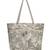 earth edit beige cotton jungle toile shoulder bag
