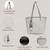 earth edit sage green cotton geometric jacquard tote bag