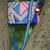 boho cobalt blue ethnic jacquard sling bag