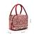 tribal maroon cotton abstract jacquard handheld bag