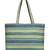 kooky natural & multi jacquard boho floral embroidered tote bag