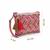 boho bright pink cotton chevron beaded sling bag