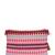 boho bright pink cotton chevron beaded sling bag