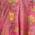 Yufta pink floral print cotton anarkali kurta trouser dupatta set one pocket kurta