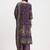 Yufta lavender paisley print natural silk crepe a-line kurta palazzo dupatta set
