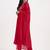 Yufta pink embroidered chanderi silk a-line kurta trouser dupatta set