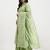 Yufta green solid roman silk anarkali kurta palazzo dupatta set