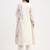 Yufta roman silk cream kurta dupatta pant setset