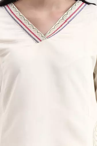 roman silk cream kurta dupatta pant setset