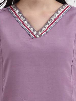 roman silk lavender kurta dupatta pant setset 4