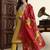 Yufta yellow chanderi a line dori embroidery kurta set with pant and dupatta